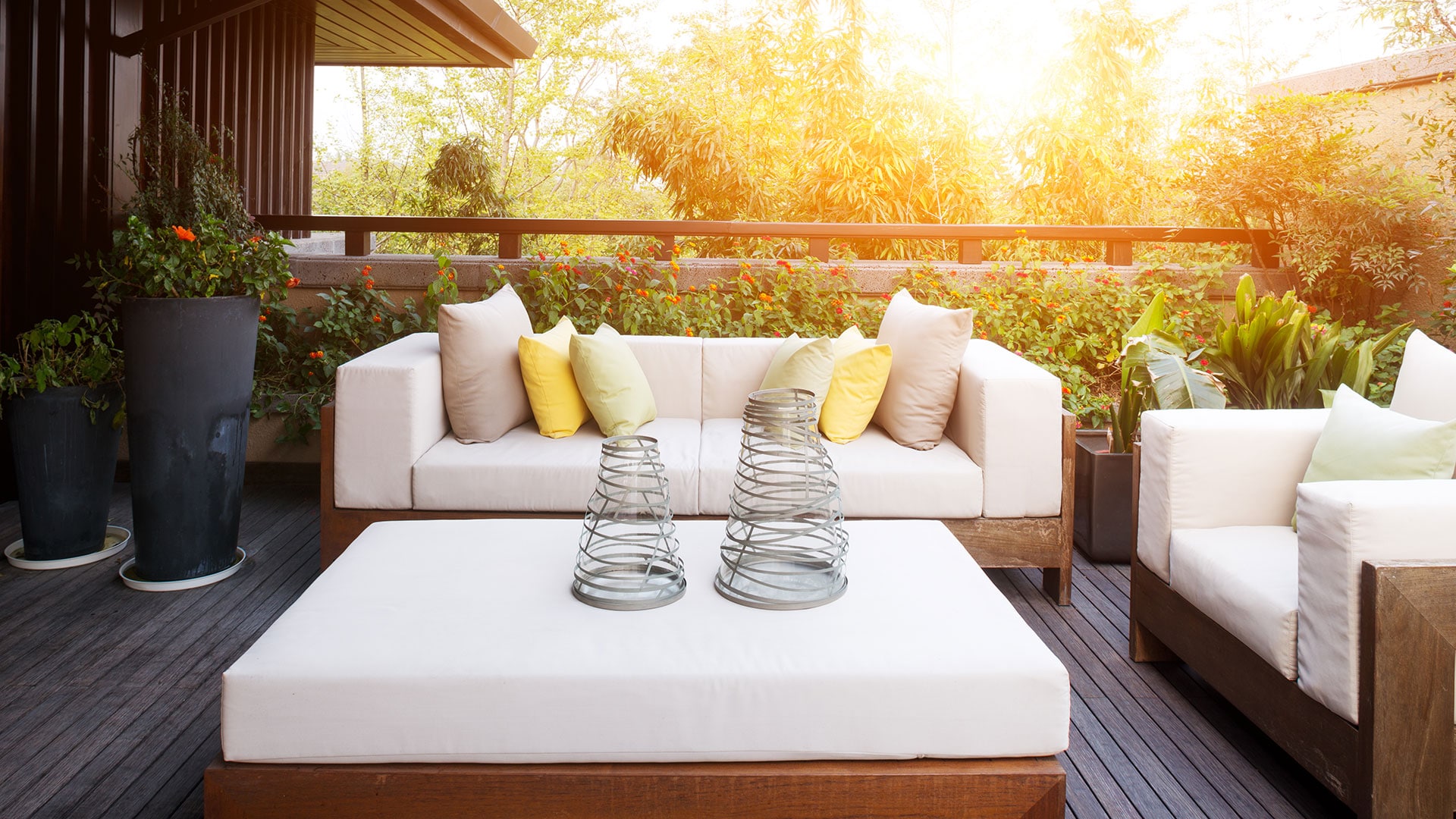 Terrasse vue montagne